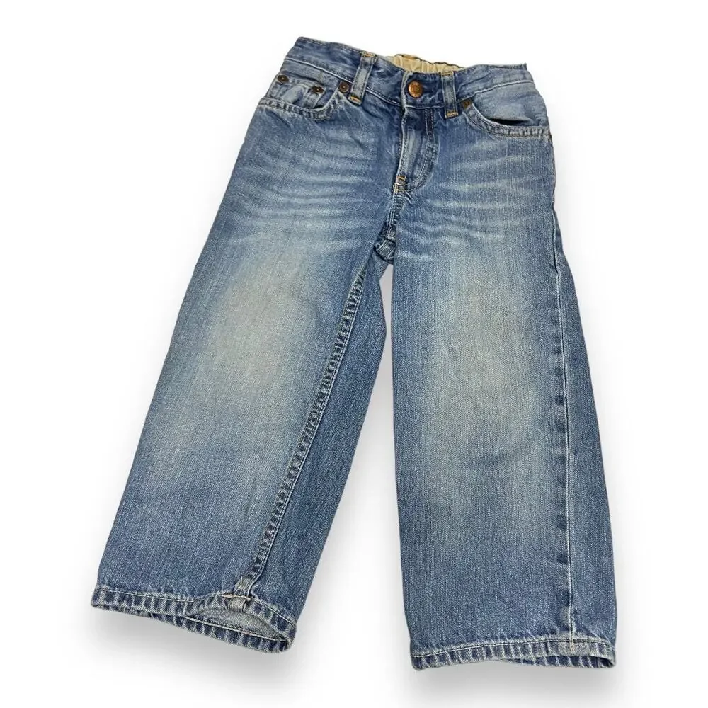 Gap Boys Jeans Size 3 Blue Denim‎ 100% Cotton 5 Pocket Style